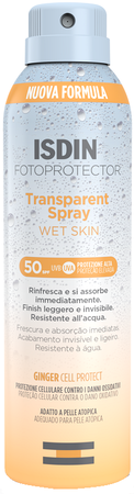FOTOPROTECTOR TRANSPARENT WET SKIN SPRAY 50+ 250 ML image not present