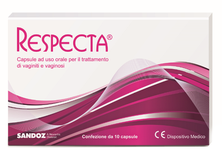 RESPECTA 10 CAPSULE AD USO ORALE PER VAGINITI E VAGINOSI image not present