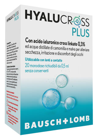 HYALUCROSS PLUS 20 FLACONCINI MONODOSE DA 0,5 ML image not present