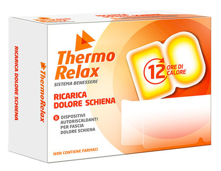 THERMORELAX RICARICA PER FASCIA DOLORE LOMBARE 6 DISPOSITIVI AUTORISCALDANTI image not present