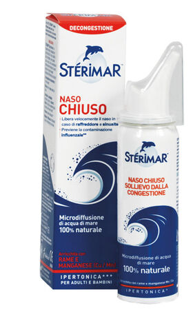 STERIMAR IPERTONICO NASO CHIUSO RAME E MANGANESE SPRAY 50 ML image not present