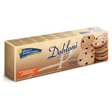 PIACERI MEDITERRANEI DOBLONI CON CREMA NOCCIOLA 120 GRAMMI image not present