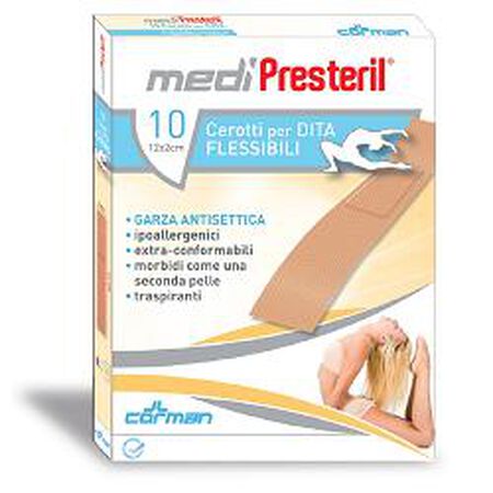 CEROTTO PER DITA MEDIPRESTERIL FLESSIBILE 12X2CM 10 PEZZI image not present