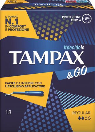 TAMPAX &GO REGULAR 18 PEZZI image not present