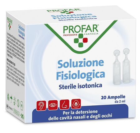 PROFAR SOLUZIONE FISIOLOGICA STERILE ISOTONICA 5 ML 20 AMPOLLE image not present