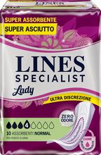 PANNOLONE SAGOMATO LINES SPECIALIST NORMAL 10 PEZZI
