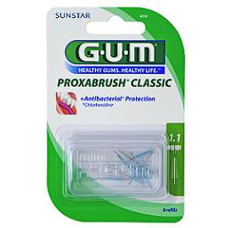 GUM PROXABRUSH CLASSIC 414 SCOVOLINO INTERDENTALE 8 PEZZI image not present