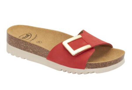 CALZATURA MONTEREY MULE NUBUCK WOMAN RED TECNOLOGIA BIOPRINT MATERIALE NUBUCK FODERA TOMAIA MICROFIBRA FODERA SOTTOPIEDE MICROFIBRA 41 SS22 image not present