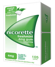 NICORETTE*105 gomme mast 4 mg menta forte