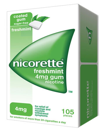 NICORETTE*105 gomme mast 4 mg menta forte image not present