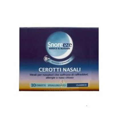 CEROTTO NASALE SNOREEZE CLASSICO LARGE 10 PEZZI image not present