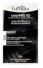 EUPHIDRA COLORPRO XD 100 NERO GEL COLORANTE CAPELLI IN FLACONE + ATTIVANTE + BALSAMO + GUANTI