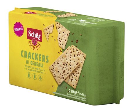 SCHAR CRACKERS CEREALI SENZA LATTOSIO 6 MONOPORZIONI DA 35 G image not present