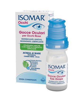 ISOMAR OCCHI GOCCE OCULARI ALL'ACIDO IALURONICO 0,20% 10 ML SENZA CONSERVANTI image not present