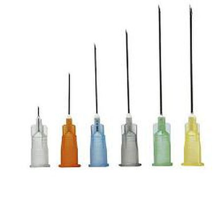 AGO IPODERMICO STERILE PIC CONO LUER LOCK GAUGE 25 0,50 MM LUNGHEZZA 16 MM CODICE COLORE ARANCIO IN BLISTER SINGOLO 100 PEZZI image not present