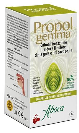 PROPOLGEMMA BAMBINI 45 COMPRESSE OROSOLUBILI 480 MG image not present