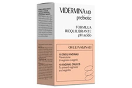 VIDERMINA PREBIOTIC OVULI VAGINALI 10 PEZZI image not present