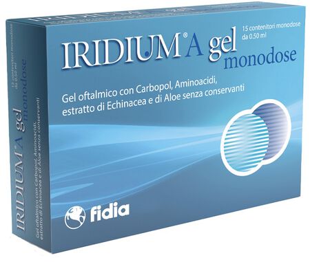 IRIDIUM A GEL OFTALMICO MONODOSE 15 CONTENITORI DA 0,50 ML image not present