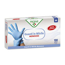 PROFAR GUANTO IN NITRILE SENZA POLVERE M 100 PEZZI