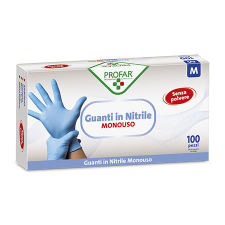 PROFAR GUANTO IN NITRILE SENZA POLVERE M 100 PEZZI image not present