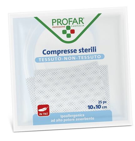 COMPRESSE IN TESSUTO NON TESSUTO 18 X 40 CM 12 PEZZI PROFAR image not present