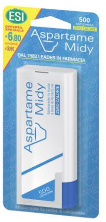 ESI ASPARTAME MIDY 500 COMPRESSE CON DISPENSER image not present