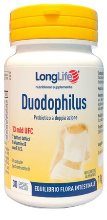LONGLIFE DUODOPHILUS 30 CAPSULE VEGETALI image not present
