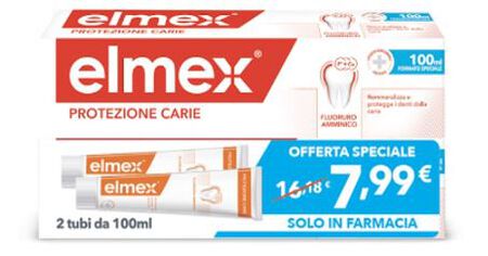 ELMEX DENTIFRICIO ANTICARIE BITUBO 2 PEZZI DA 100 ML image not present