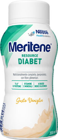 MERITENE RESOURCE DIABET VANIGLIA ALIMENTO IPERPROTEICO 28 VITAMINE E MINERALI 200 ML image not present