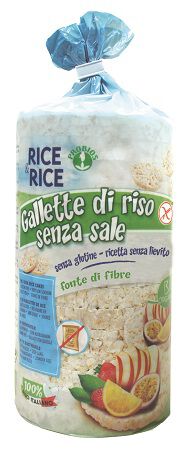 RICE&RICE GALLETTE DI RISO SENZA SALE E SENZA LIEVITO 100 G image not present