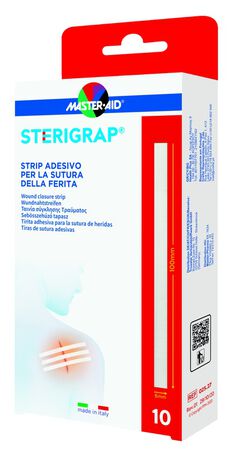 MASTER-AID STERIGRAP STRIP ADESIVO SUTURA FERITE 100X6 MM 10 PEZZI image not present