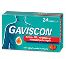 GAVISCON*24 cpr mast 250 mg + 133,5 mg fragola