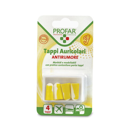 TAPPI AURICOLARI IN SCHIUMA 4 PEZZI PROFAR image not present