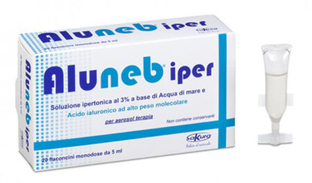 ALUNEB SOLUZIONE IPERTONICA 20 FLACONCINI MONODOSE DA 5 ML image not present