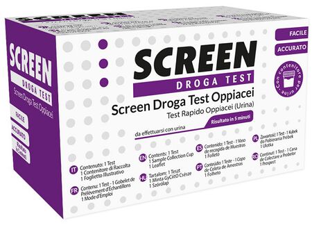 SCREEN DROGA TEST OPPIACEI CON CONTENITORE URINA image not present