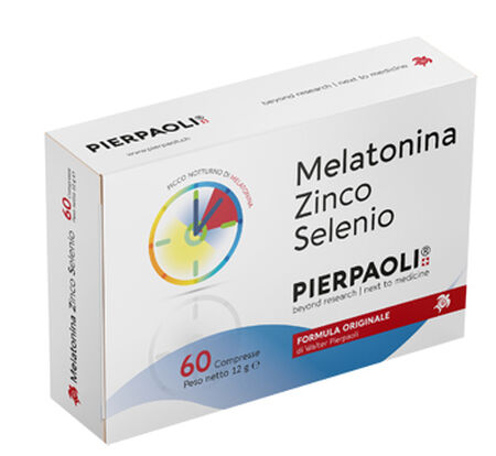 MELATONINA ZINCO SELENIO PIERPAOLI 60 COMPRESSE image not present