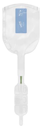 CATETERE URINARIO MONOUSO AUTOLUBRIFICANTE IDROFILO SACCA INTEGRATA POBE LUBRIFICAZIONE TRAMITE POLIVINILPIRROLIDONE SOLUZIONE SALINA STERILE DONNA CH14 20 CM 30 PEZZI image not present