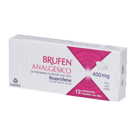 BRUFEN ANALGESICO*12 cpr riv 400 mg image not present