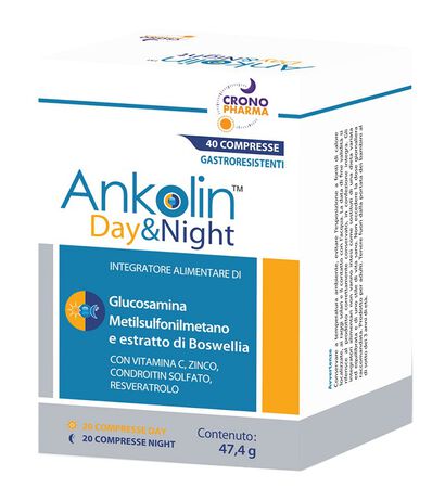 ANKOLIN DAY&NIGHT 20 COMPRESSE GASTRORESISTENTI DAY + 20 COMPRESSE GASTRORESISTENTI NIGHT image not present