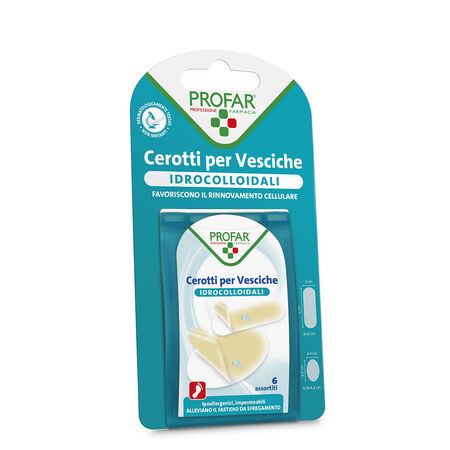 CEROTTO IDROCOLLOIDALE PROFAR ASSORTITO 6 PEZZI image not present