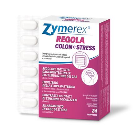 ZYMEREX REGOLA COLON E STRESS 24 COMPRESSE image not present