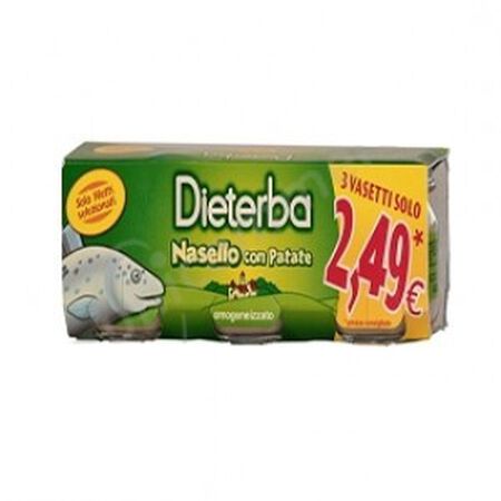 DIETERBA OMOGENEIZZATO NASELLO 3 PEZZI 80 G image not present