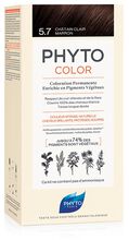 PHYTOCOLOR 5,7 CASTANO CHIARO TAB LATTE + CREMA + MASCHERA + 1 PAIO DI GUANTI