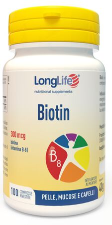 LONGLIFE BIOTIN 100 COMPRESSE image not present