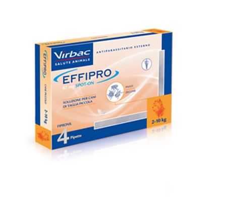 EFFIPRO*spot-on soluz 4 pipette 0,67 ml 67 mg cani da 2 a 10 Kg image not present