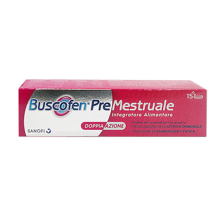 BUSCOFEN PREMESTRUALE 15 COMPRESSE EFFERVESCENTI image not present