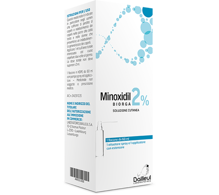 MINOXIDIL BIORGA (LABORATOIRES BAILLEUL)*soluz cutanea 60 ml 2% image not present