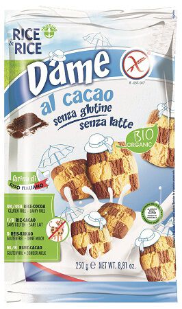 RICE&RICE DAME DI RISO CON CACAO SENZA LATTE 250 G image not present