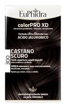 EUPHIDRA COLORPRO XD 300 CASTANO SCURO GEL COLORANTE CAPELLI IN FLACONE + ATTIVANTE + BALSAMO + GUANTI
