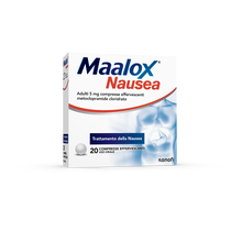 MAALOX NAUSEA*20 cpr efferv 5 mg MAALOX NAUSEA*20 cpr efferv 5 mg